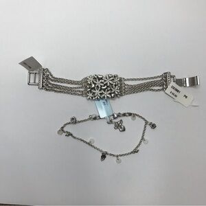 BRIGHTON Silver Bracelet & Anklet Bundle